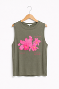 Blusa de tirantes floral