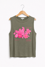 Blusa de tirantes floral