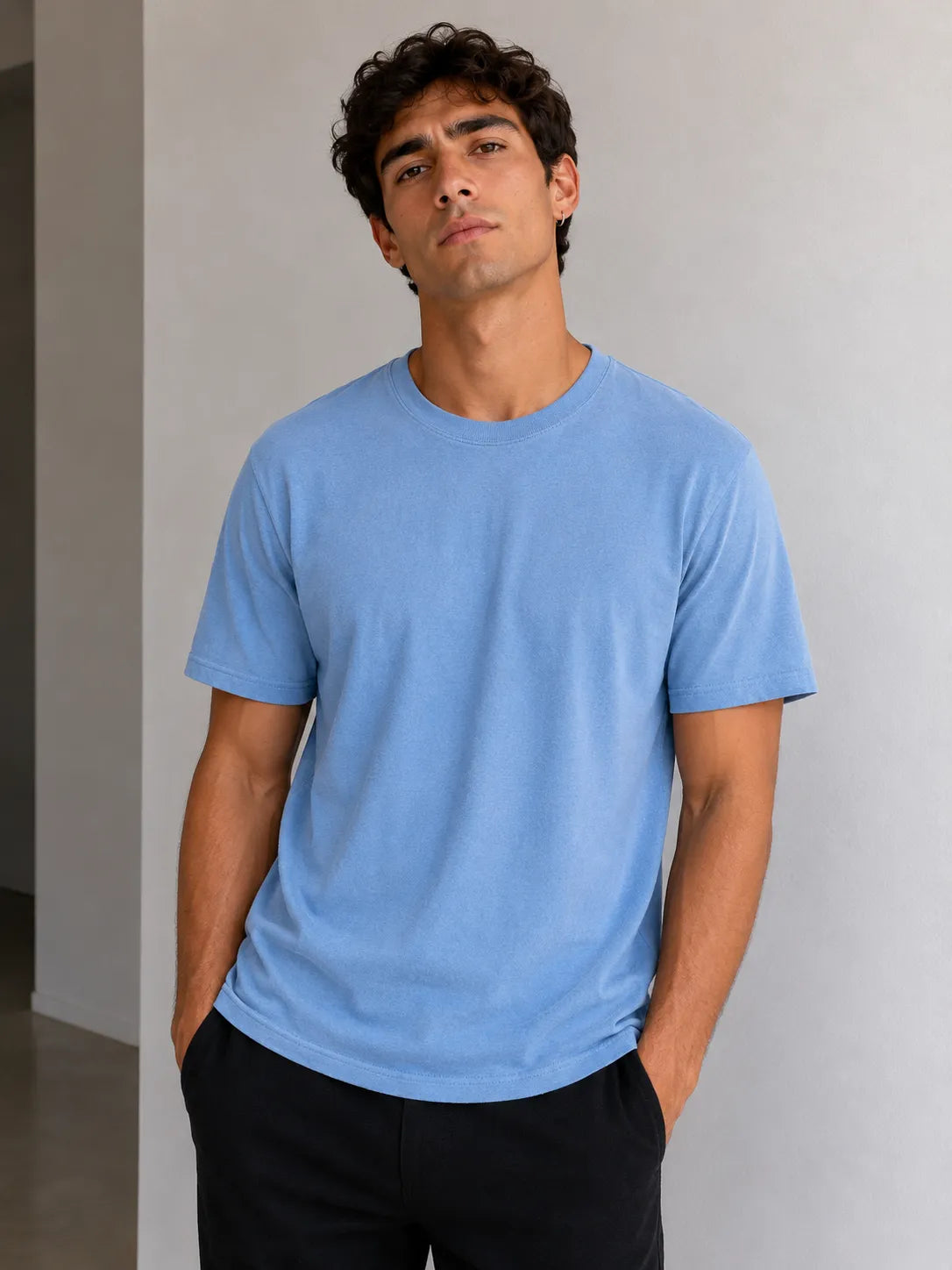 Camisa básica lisa unisex