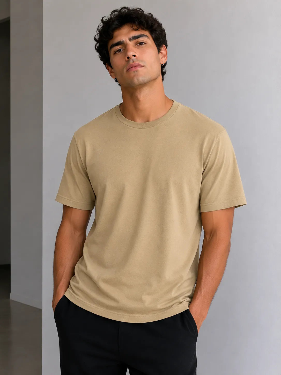 Camisa básica lisa unisex