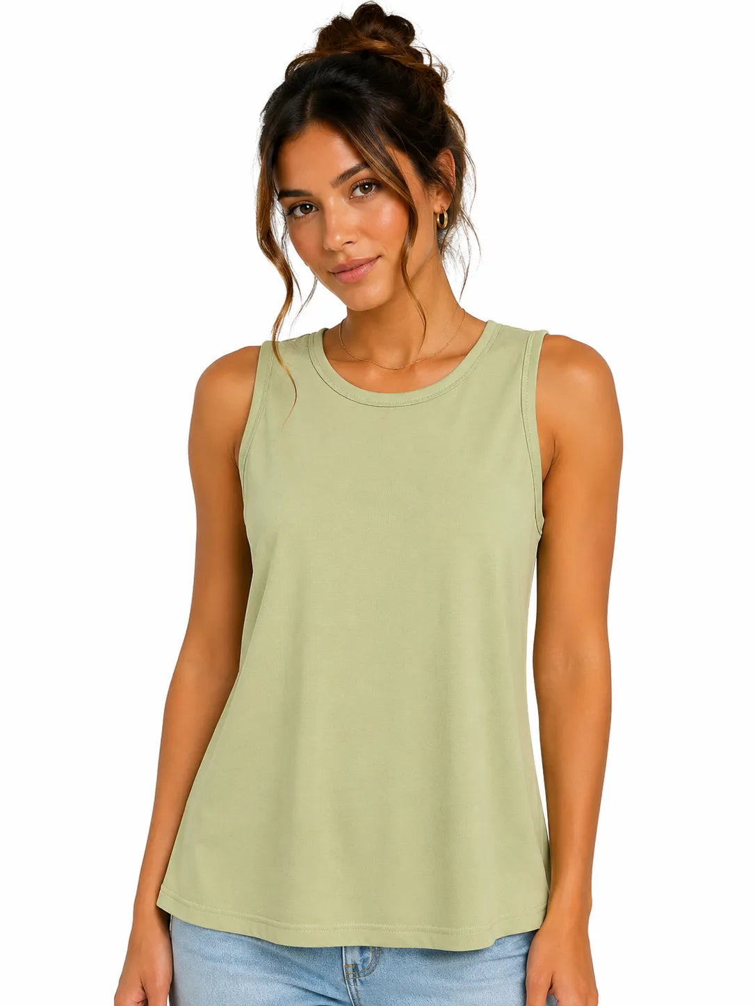 Blusa básica de tirantes anchos