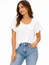 Blusa básica cuello redondo