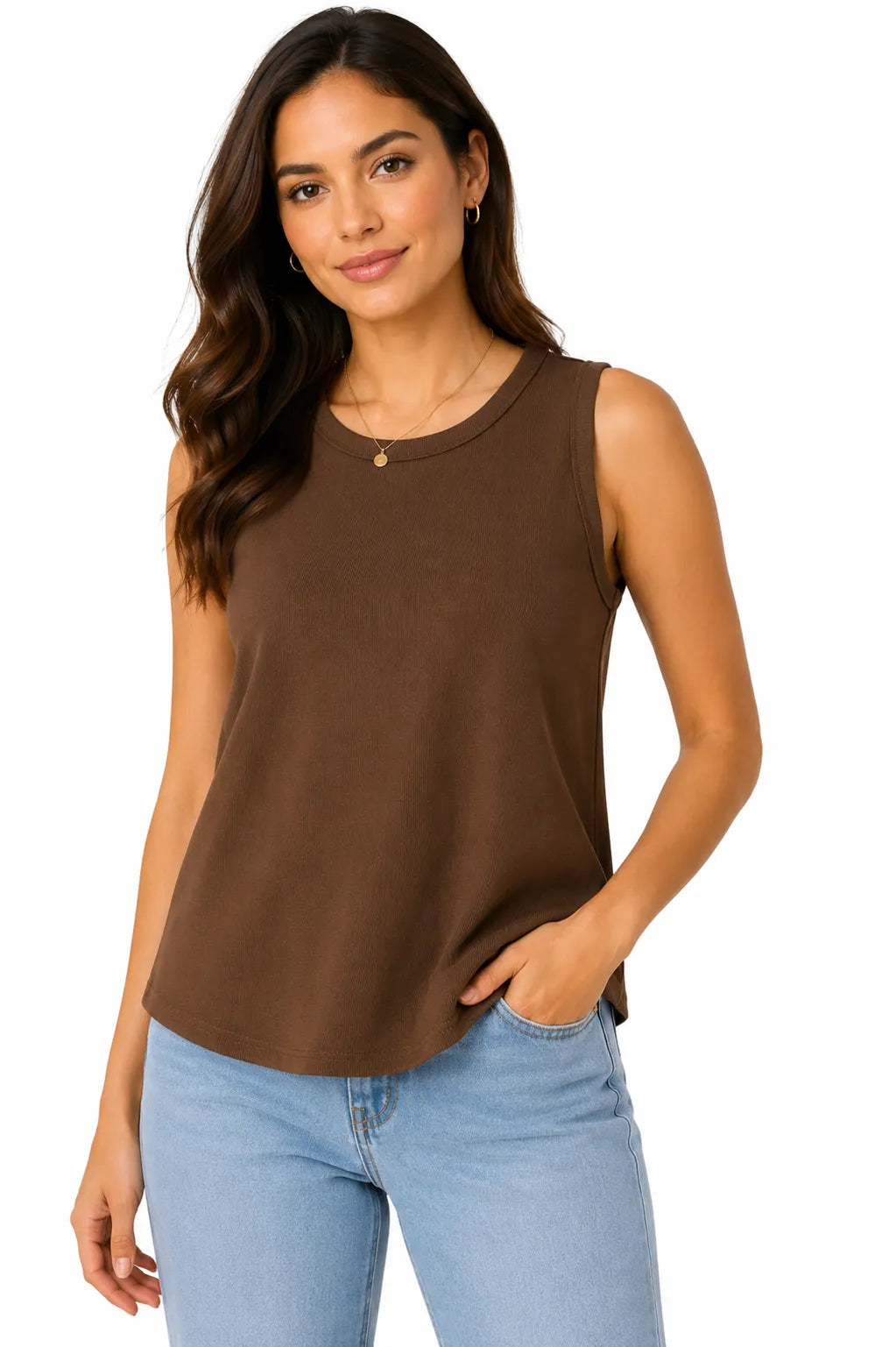 Blusa casual sin mangas