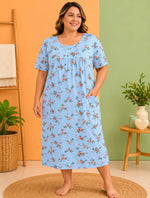 Bata de descanso señoral floral