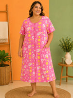 Bata de flores botones frontales