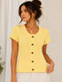 Blusa casual con botones frontales