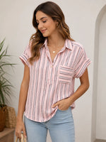 Blusa estilo worker cuello V