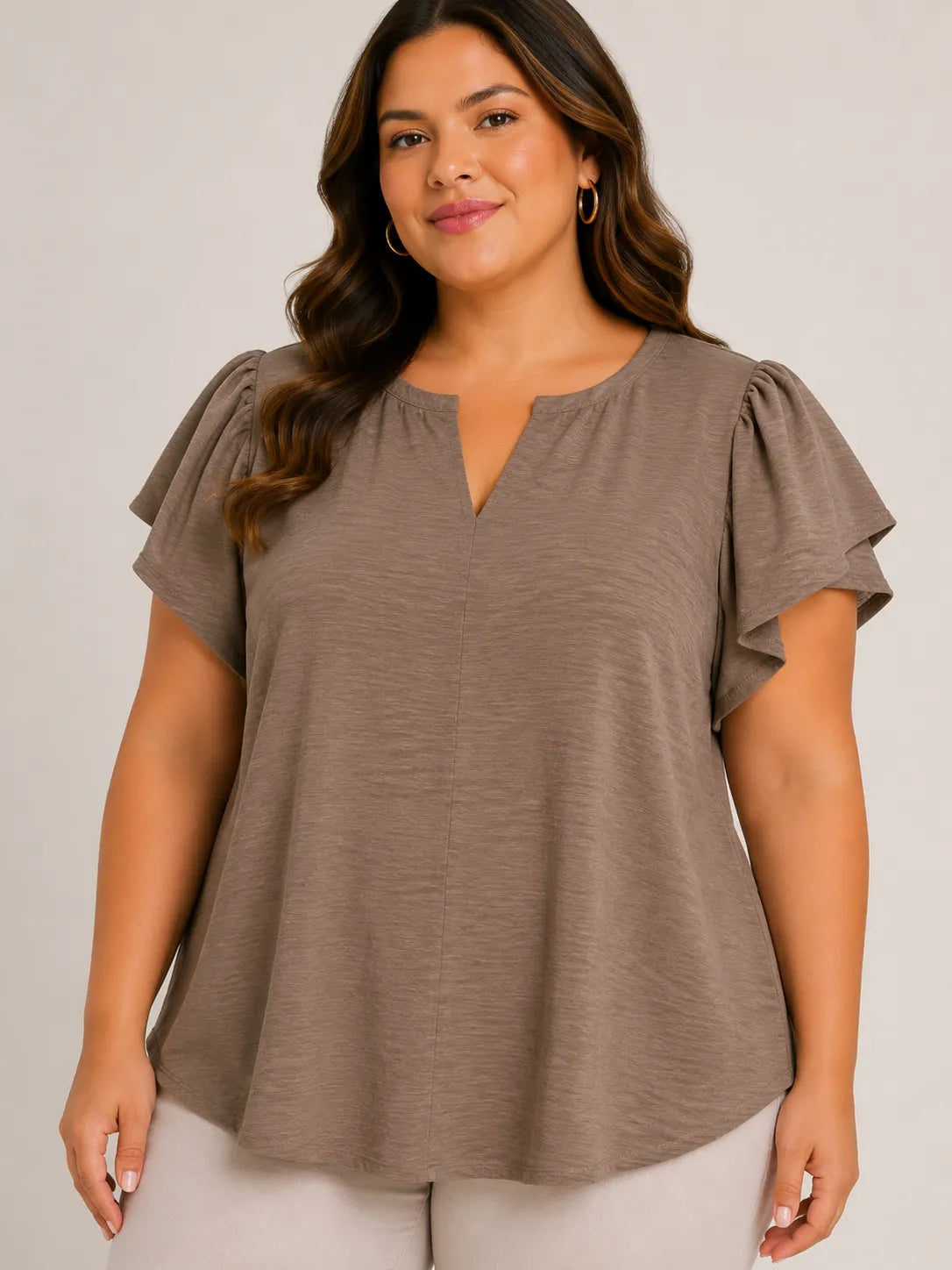 Blusa holgada plus size