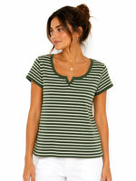 Camiseta cuello henley