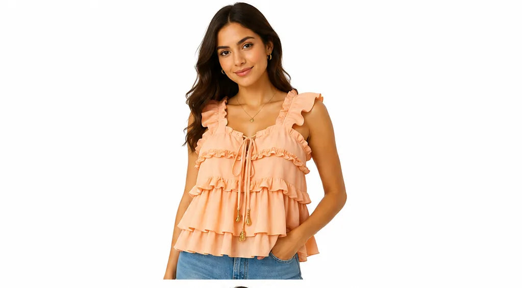 Blusa con volantes