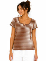 Camiseta cuello henley
