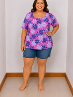 Blusa orquídea estival plus