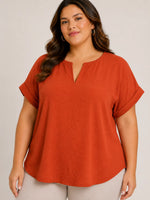 Blusa holgada plus size