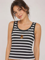 Blusa de tirantes osito bordado
