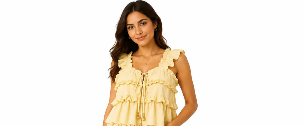 Blusa con volantes
