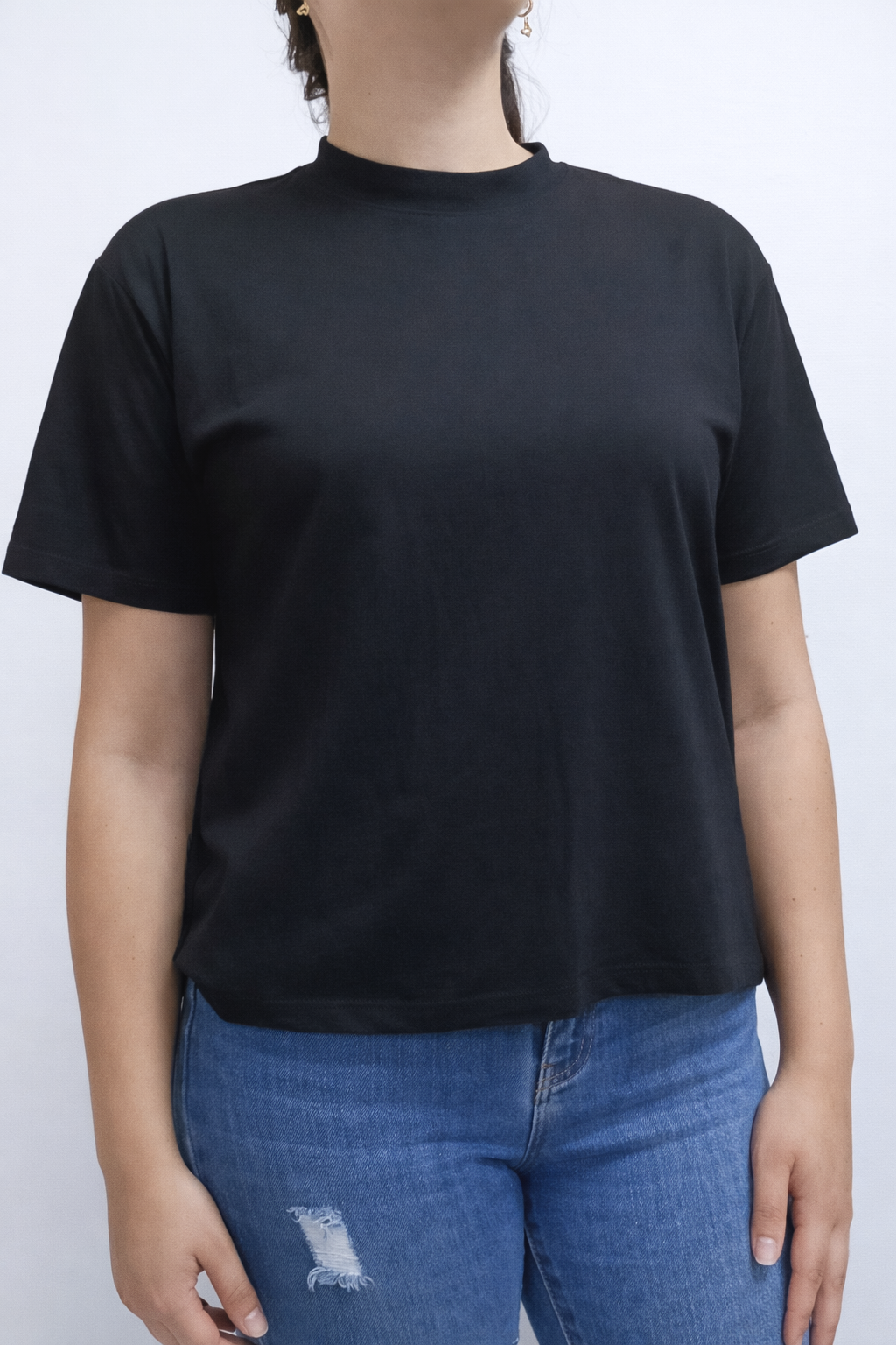 Blusa con aberturas lisa