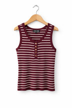 Blusa de tirantes con rayas