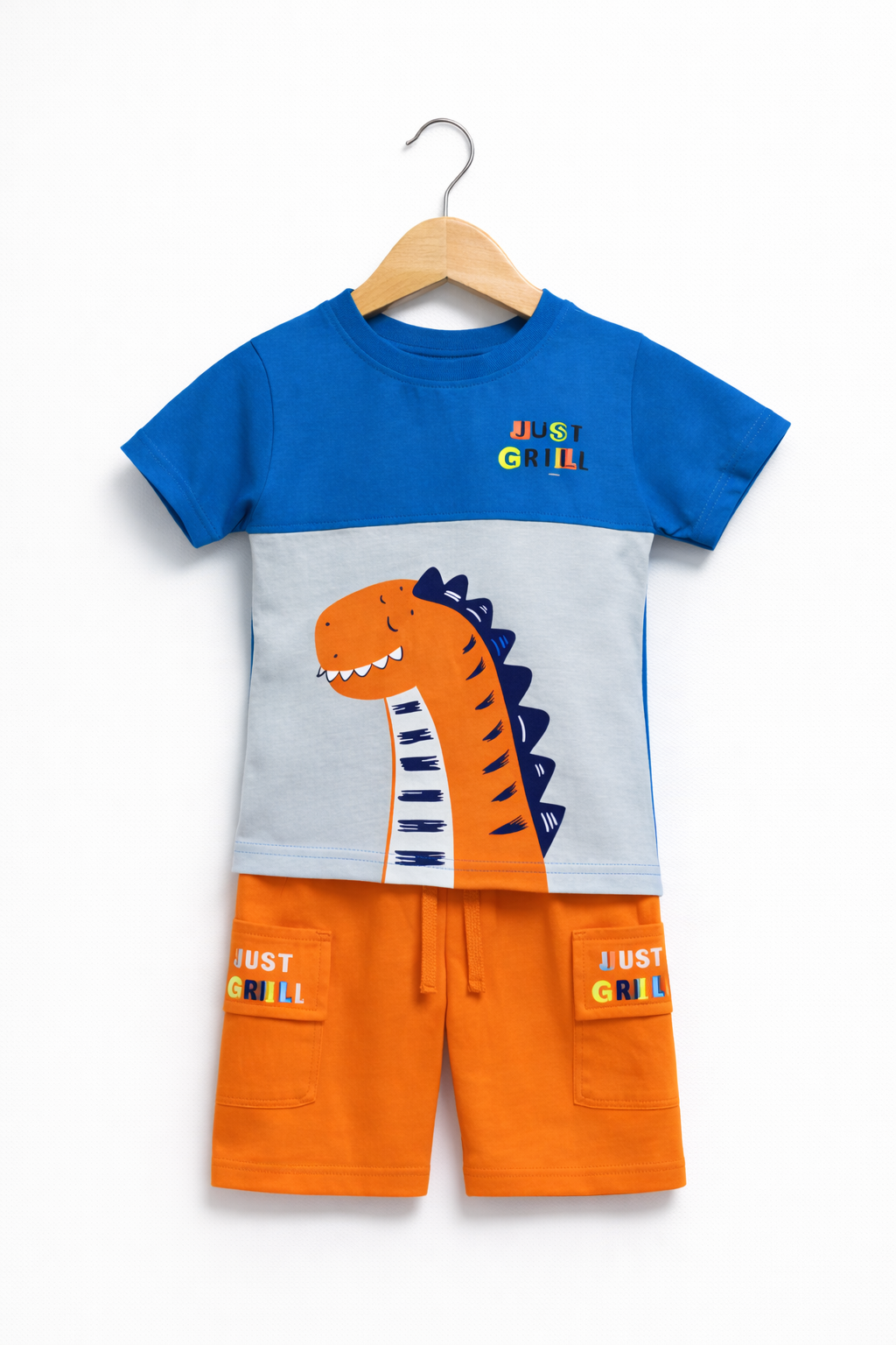 Conjunto niño de dinosaurio