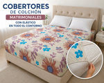 Cobertor floral beige