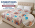 Cobertor floral beige