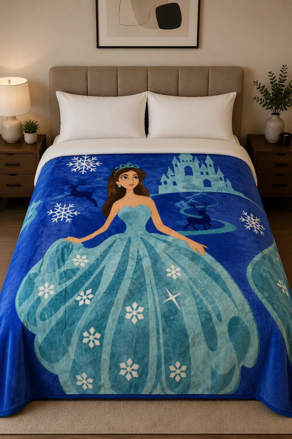 Cobija princesa azul