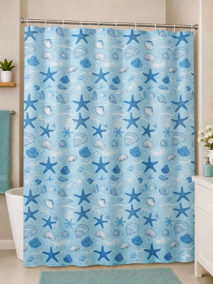 Cortina de baño estampada