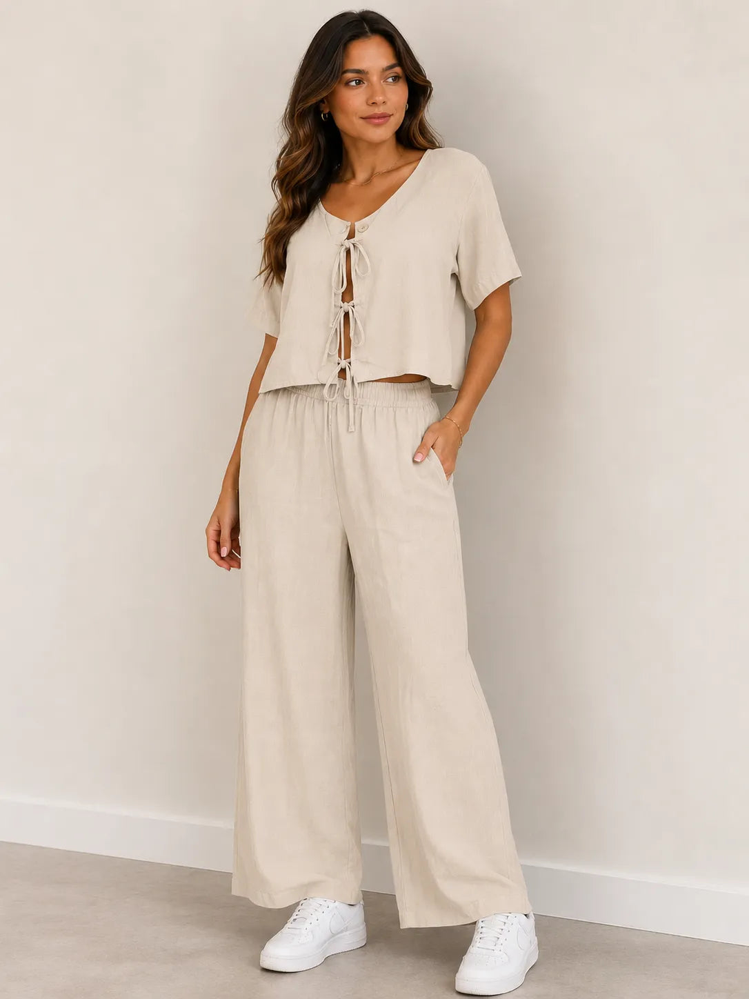 Set de blusa y palazzo elegance