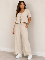 Set de blusa y palazzo elegance