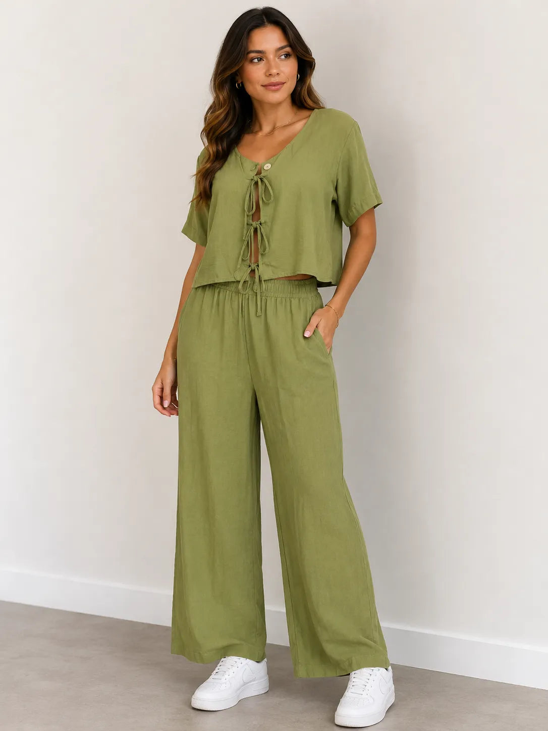 Set de blusa y palazzo elegance