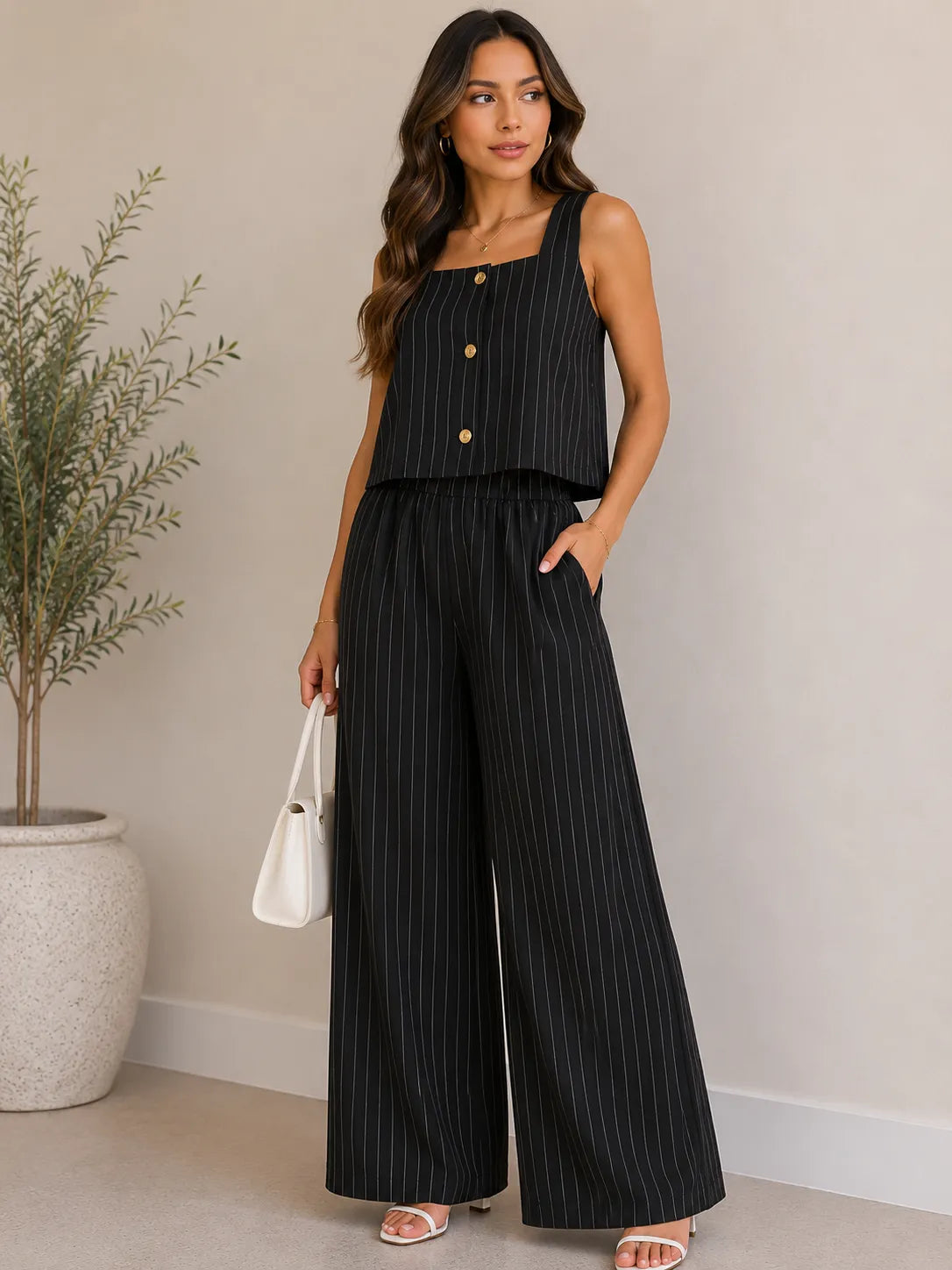 Conjunto palazzo de rayas