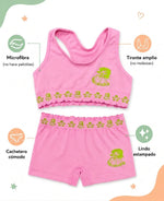 Conjunto ropa interior para niña microfibra