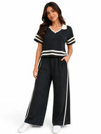 Conjunto casual de franjas