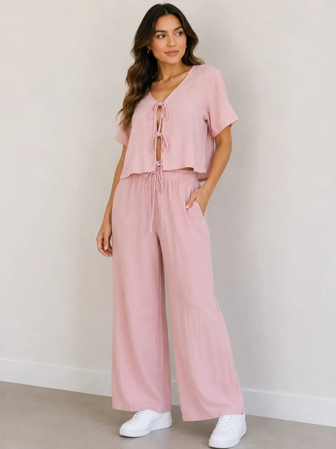 Set de blusa y palazzo elegance