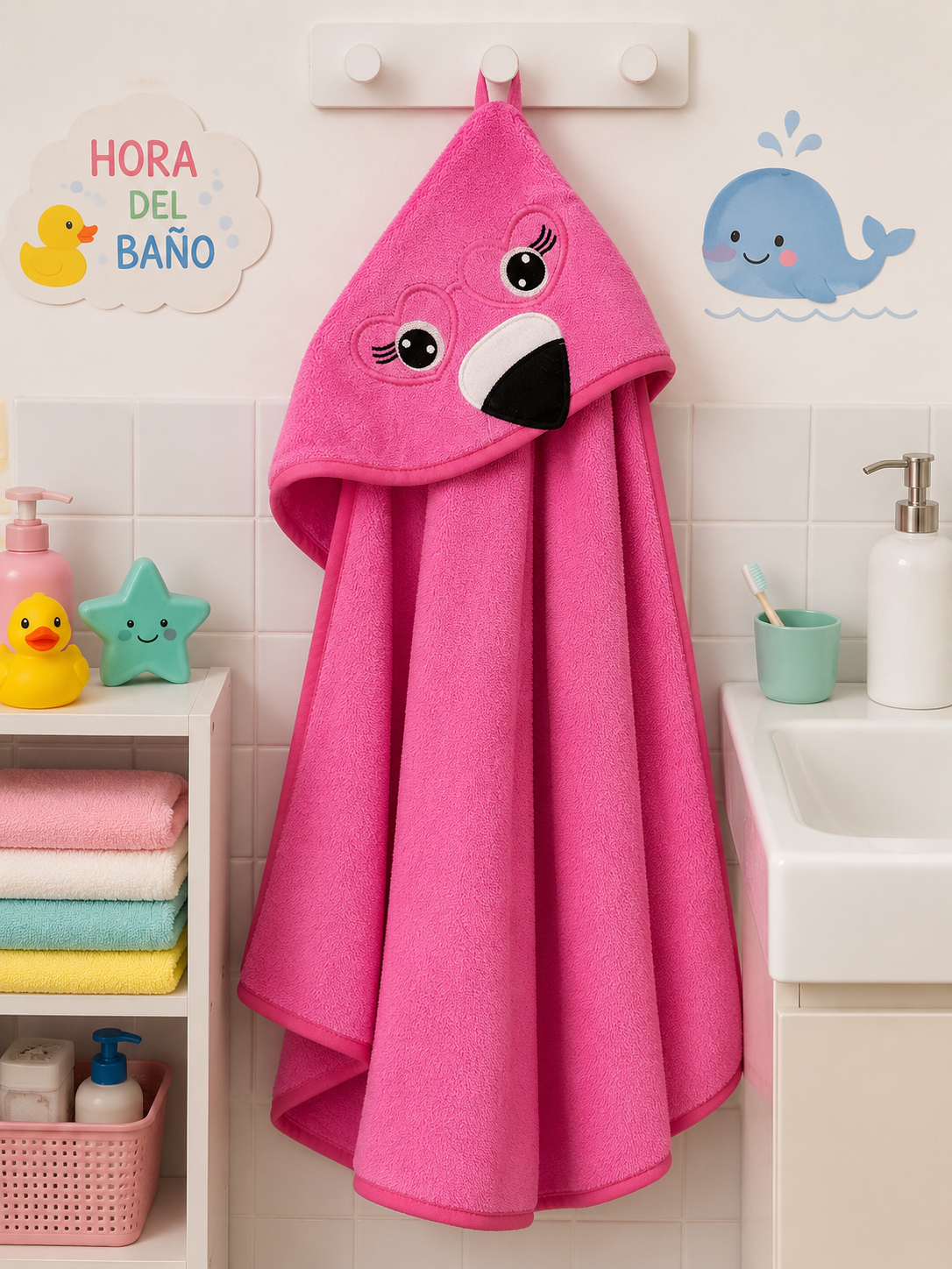 Paño infantil con capucha