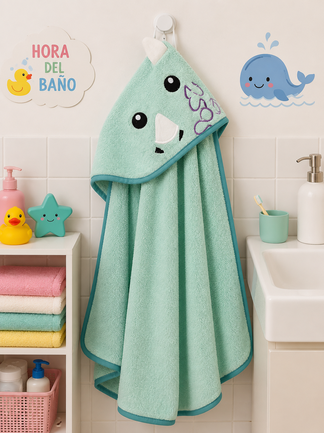 Paño infantil con capucha