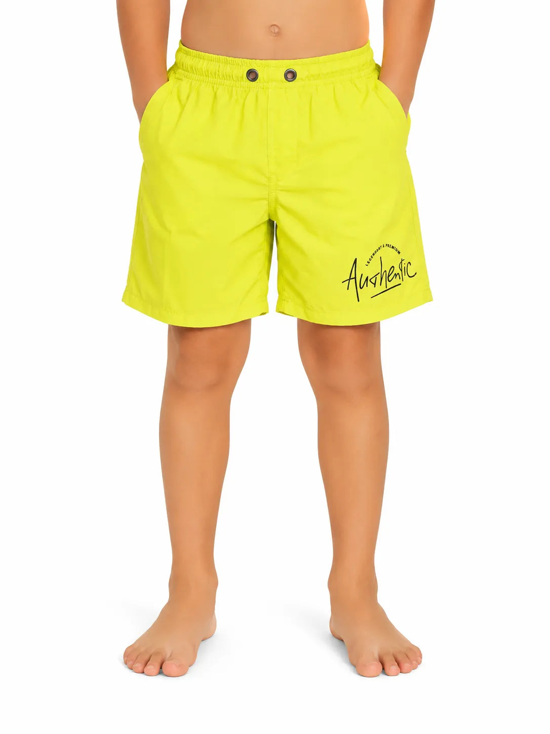 Pantaloneta de baño lisa de niño