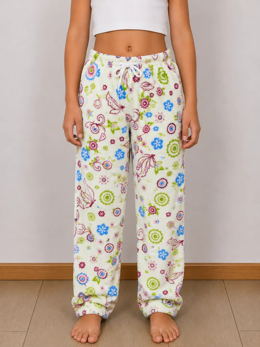 Pantalón pijama mariposa de peluche