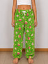 Pantalón de peluche botánico de niña