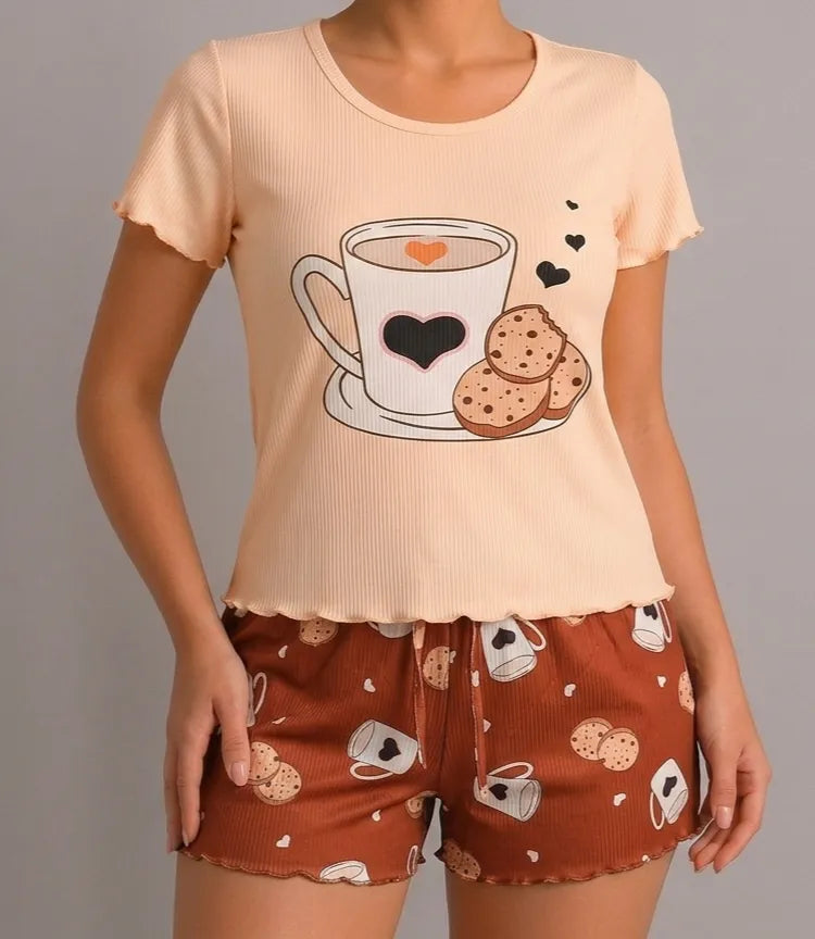 Pijama Coffe and cookies REF.001-3809SH
