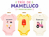 Trio de mamelucos colorida y divertida