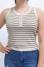 Blusa de tirantes con rayas