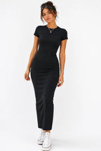Vestido maxi slim fit