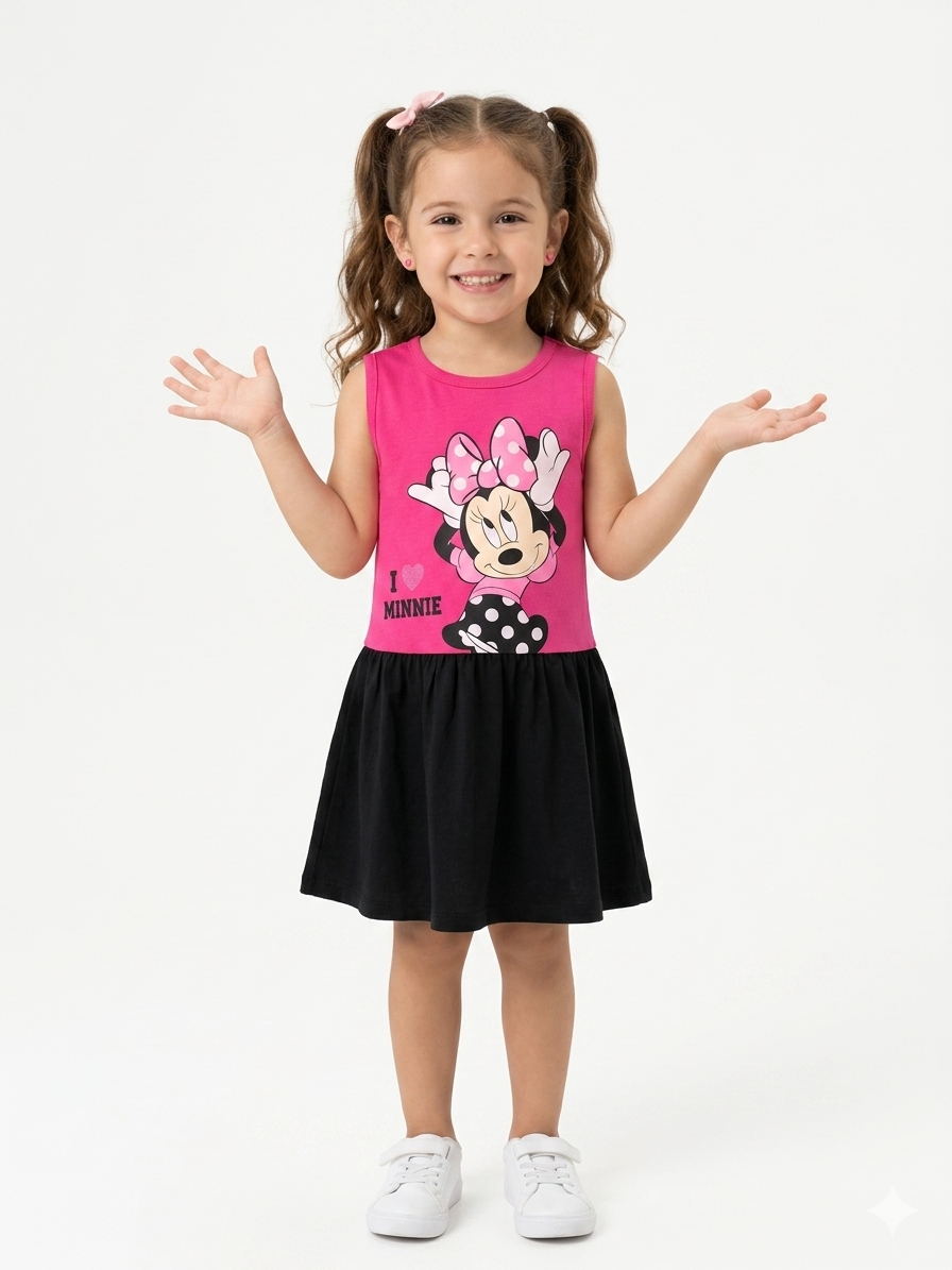 Vestido de niña Minnie Mouse