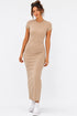 Vestido maxi slim fit