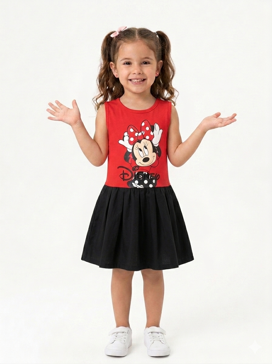 Vestido de niña Minnie Mouse