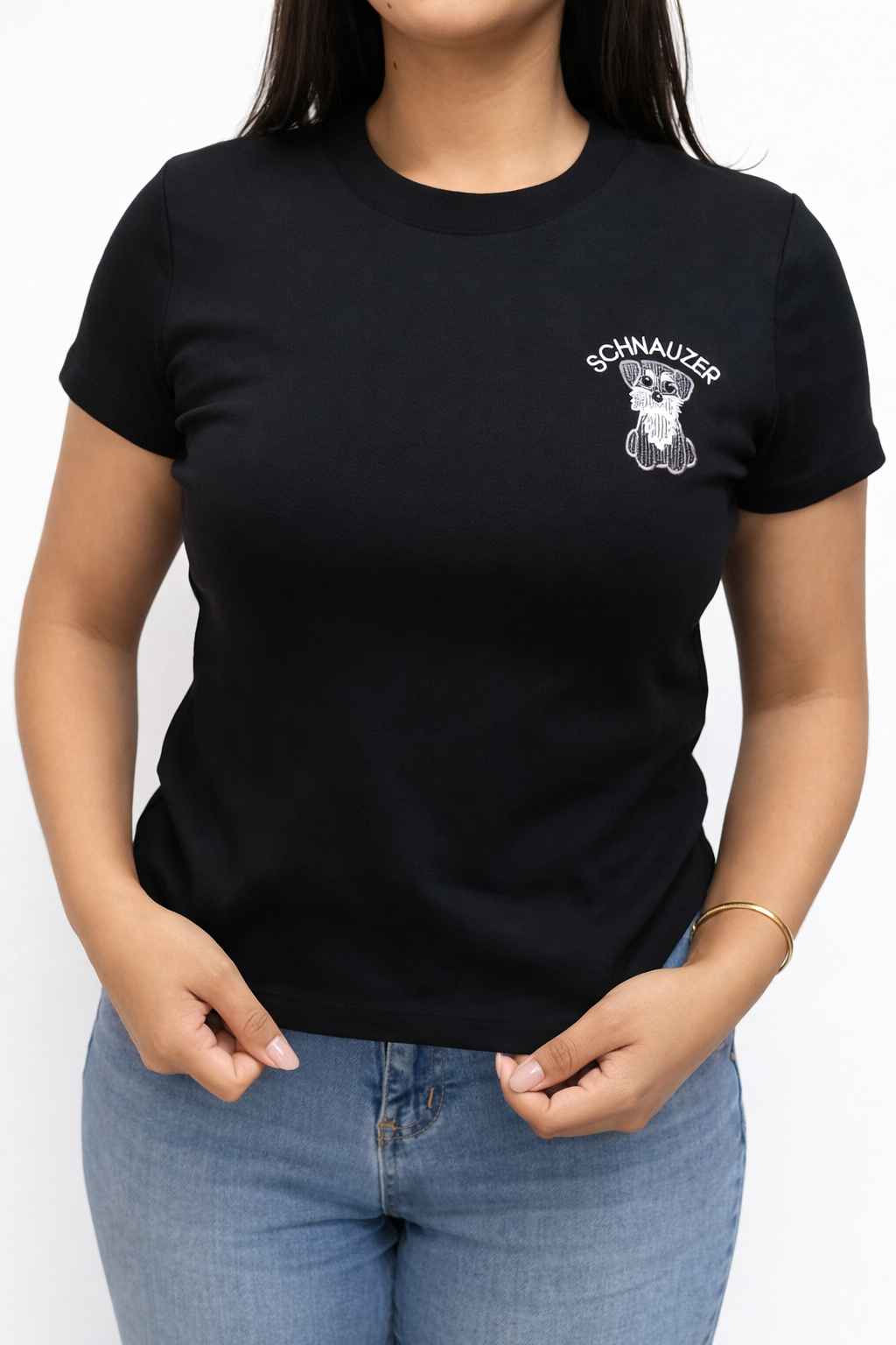 Blusa Estampado de Schnauzer