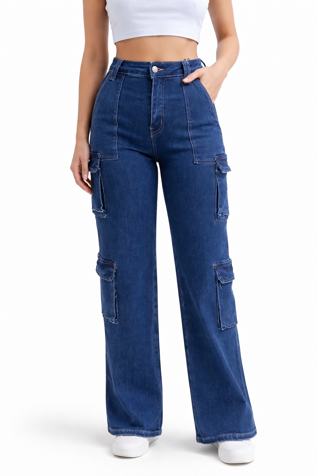 Jeans tipo cargo