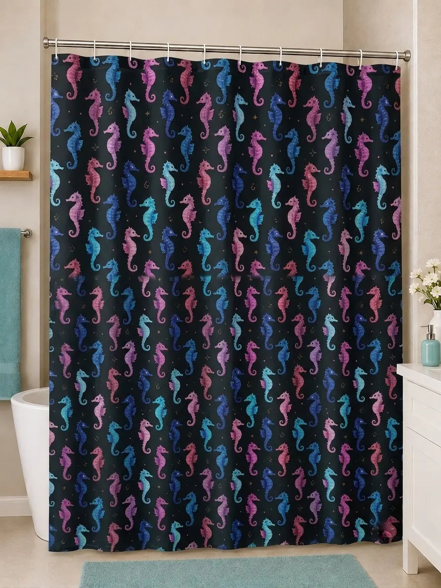 Cortina de baño estampada