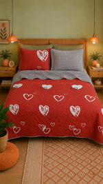 Edredón matrimonial estampado