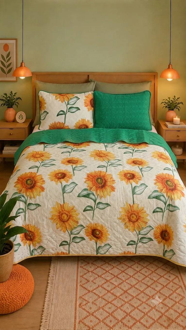 Edredón matrimonial estampado
